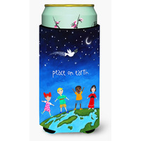 "Caroline's Treasures Peace on Earth Tall Boy Insulator Hugger cold-beverage-koozies, TBC, Multicolor"