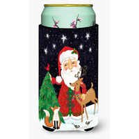 "Caroline's Treasures Santa Claus Christmas Tall Boy Insulator Hugger cold-beverage-koozies, TBC, Multicolor"