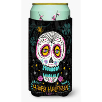 "Caroline's Treasures Happy Halloween Day of The Dead Tall Boy Insulator Hugger cold-beverage-koozies, TBC, Multicolor"