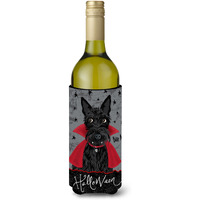"Caroline's Treasures Halloween Vampire Scottie Wine Bottle Insulator Hugger cold-beverage-koozies, LITERK, Multicolor"