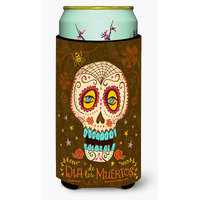 "Caroline's Treasures Day of The Dead Tall Boy Insulator Hugger cold-beverage-koozies, TBC, Multicolor"