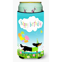 "Caroline's Treasures Happy Birthday Dachshund Tall Boy Insulator Hugger cold-beverage-koozies, TBC, Multicolor"