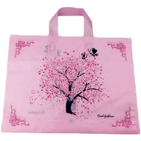Sakura - 50 Pieces Plastic Gift Bags Boutique Bags Retail Shopping Bags
