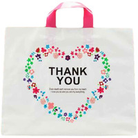 Thank You - 50 Pieces Plastic Shopping Bags Gift Bag Boutique Bags Carry bags
