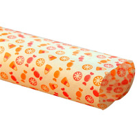 50 Pcs Nougat Papers Food Grade Wax Papers DIY Baking Papers [Orange Candy]