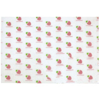 300 Pcs Baking Papers Grease-Proof Wax Papers Hamburger Papers [Strawberry]