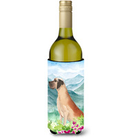 "Caroline's Treasures CK1976LITERK Mountian Flowers Dane Wine Bottle Hugger cold-beverage-koozies, 750 ml, Multicolor"
