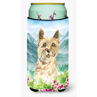 "Caroline's Treasures CK2541TBC Mountain Flowers Cairn Terrier Tall Boy Hugger cold-beverage-koozies, Multicolor"