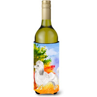 "Caroline's Treasures CK1929LITERK Fall Poodle Wine Bottle Hugger cold-beverage-koozies, 750 ml, Multicolor"