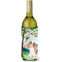 "Caroline's Treasures Tree Blenheim Cavalier Spaniel Wine Bottle Hugger cold-beverage-koozies, 750 ml, Multicolor"