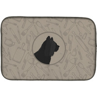 "Caroline's Treasures CK2211DDM Skye Terrier in The Kitchen dish-drying-mats, 14x21, Multicolor"