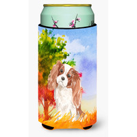 "Caroline's Treasures CK1950TBC Fall Blenheim Cavalier Spaniel Tall Boy Hugger cold-beverage-koozies, Multicolor"