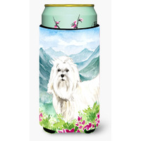 "Caroline's Treasures CK2529TBC Mountain Flowers Maltese Tall Boy Hugger cold-beverage-koozies, Multicolor"