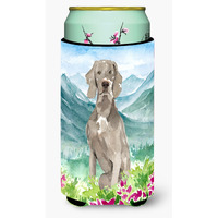 "Caroline's Treasures CK2517TBC Mountian Flowers Weimaraner Tall Boy Hugger cold-beverage-koozies, Multicolor"