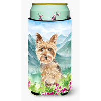 "Caroline's Treasures CK2512TBC Flowers Yorkshire Terrier Yorkie Tall Boy Hugger cold-beverage-koozies, Multicolor"