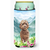 "Caroline's Treasures CK1988TBC Mountian Flowers Labradoodle Tall Boy Hugger cold-beverage-koozies, Multicolor"