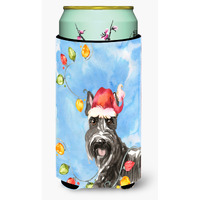 "Caroline's Treasures CK2491TBC Christmas Lights Scottish Terrier Tall Boy Hugger cold-beverage-koozies, Multicolor"
