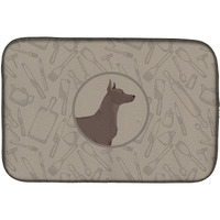 "Caroline's Treasures CK2217DDM Mexican Hairless Dog Xolo dish-drying-mats, 14x21, Multicolor"