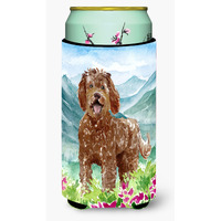 "Caroline's Treasures CK2532TBC Mountain Flowers Labradoodle Tall Boy Hugger cold-beverage-koozies, Multicolor"