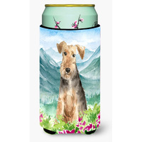 "Caroline's Treasures CK2516TBC Mountian Flowers Welsh Terrier Tall Boy Hugger cold-beverage-koozies, Multicolor"