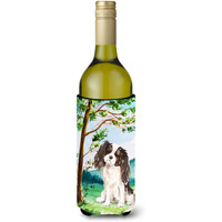 "Caroline's Treasures Tree Tricolor Cavalier Spaniel Wine Bottle Hugger cold-beverage-koozies, 750 ml, Multicolor"