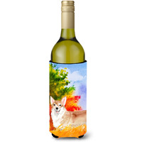 "Caroline's Treasures CK1946LITERK Fall Corgi Wine Bottle Hugger cold-beverage-koozies, 750 ml, Multicolor"
