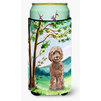 "Caroline's Treasures CK2023TBC Under the Tree Labradoodle Tall Boy Hugger cold-beverage-koozies, Multicolor"