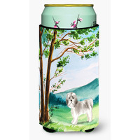"Caroline's Treasures CK2556TBC Under the Tree Shih Tzu Puppy Tall Boy Hugger cold-beverage-koozies, Multicolor"