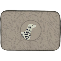 "Caroline's Treasures CK2181DDM Dalmatian in The Kitchen dish-drying-mats, 14x21, Multicolor"