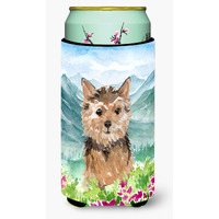 "Caroline's Treasures CK1971TBC Mountian Flowers Norwich Terrier Tall Boy Hugger cold-beverage-koozies, Multicolor"
