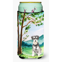 "Caroline's Treasures CK2564TBC Under the Tree Schnauzer #2 Tall Boy Hugger cold-beverage-koozies, Multicolor"