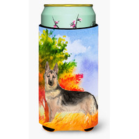 "Caroline's Treasures CK1942TBC Fall German Shepherd Tall Boy Hugger cold-beverage-koozies, Multicolor"