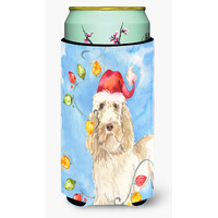 "Caroline's Treasures CK2496TBC Christmas Lights Spinone Italiano Tall Boy Hugger cold-beverage-koozies, Multicolor"