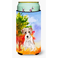 "Caroline's Treasures CK1928TBC Jack Russell Terrier Fall Tall Boy Hugger cold-beverage-koozies, Multicolor"