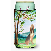 "Caroline's Treasures CK2581TBC Under the Tree Bloodhound Tall Boy Hugger cold-beverage-koozies, Multicolor"