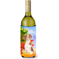 "Caroline's Treasures CK1954LITERK Fall Brittany Spaniel Wine Bottle Hugger cold-beverage-koozies, 750 ml, Multicolor"