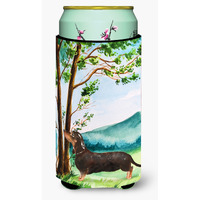 "Caroline's Treasures CK2028TBC Under the Tree Dachshund Tall Boy Hugger cold-beverage-koozies, Multicolor"