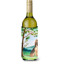 "Caroline's Treasures CK2581LITERK Under The Tree Bloodhound Wine Bottle Hugger cold-beverage-koozies, 750 ml, Multicolor"