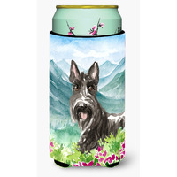 "Caroline's Treasures CK2523TBC Mountain Flowers Scottish Terrier Tall Boy Hugger cold-beverage-koozies, Multicolor"