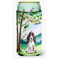 "Caroline's Treasures CK2017TBC Under Tree Black Parti Cocker Spaniel Tall Boy Hugger cold-beverage-koozies, Multicolor"