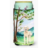 "Caroline's Treasures CK2573TBC Under the Tree Goldendoodle Tall Boy Hugger cold-beverage-koozies, Multicolor"