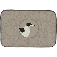"Caroline's Treasures CK2171DDM Borzoi in The Kitchen dish-drying-mats, 14x21, Multicolor"