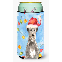 "Caroline's Treasures CK2481TBC Christmas Lights Irish Wolfhound Tall Boy Hugger cold-beverage-koozies, Multicolor"