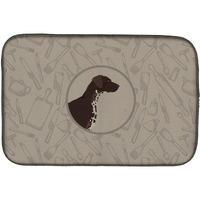 "Caroline's Treasures CK2188DDM German Shorthaired Pointer Kitchen dish-drying-mats, 14x21, Multicolor"