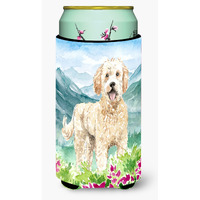 "Caroline's Treasures CK2537TBC Mountain Flowers Goldendoodle Tall Boy Hugger cold-beverage-koozies, Multicolor"