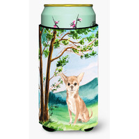 "Caroline's Treasures CK2018TBC Under the Tree Chihuahua Tall Boy Hugger cold-beverage-koozies, Multicolor"