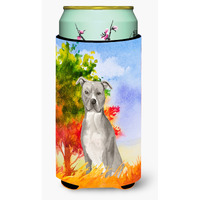 "Caroline's Treasures CK1962TBC Fall Staffordshire Bull Terrier Tall Boy Hugger cold-beverage-koozies, Multicolor"