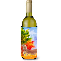 "Caroline's Treasures CK1932LITERK Fall Red Dachshund Wine Bottle Hugger cold-beverage-koozies, 750 ml, Multicolor"