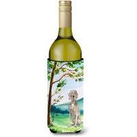 "Caroline's Treasures CK2553LITERK Under The Tree Weimaraner Wine Bottle Hugger cold-beverage-koozies, 750 ml, Multicolor"