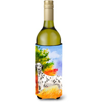 "Caroline's Treasures CK1945LITERK Fall Dalmatian Wine Bottle Hugger cold-beverage-koozies, 750 ml, Multicolor"